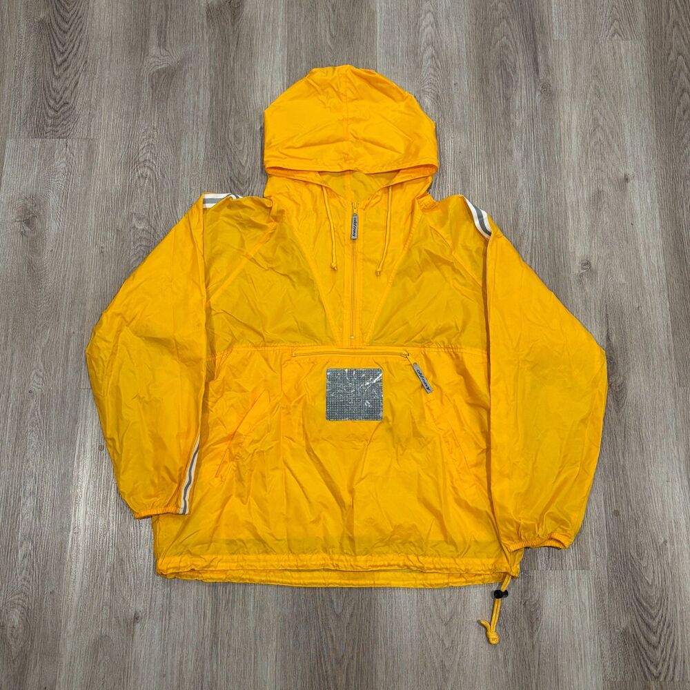 Vintage 90s 00s Old Navy Anorak Jacket Yellow Men's Size XL Gorpcore Half Zip